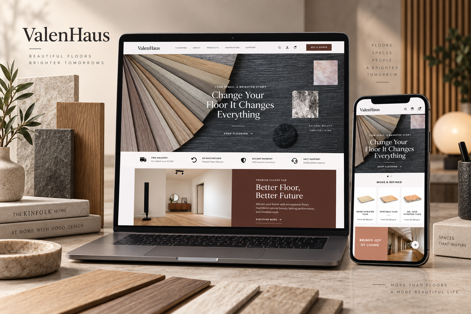 ValenHaus flooring website template